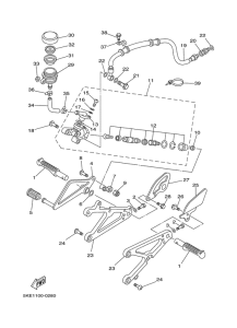 TZ250 Stand. footrest