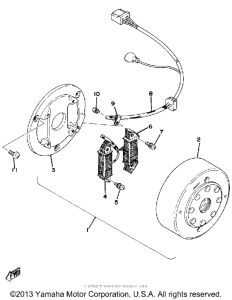 XT500D Flywheel magneto