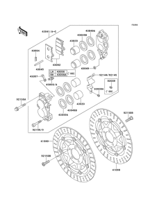 ZX600 Передний суппорт