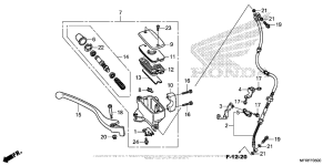 VT1300CT Front Brake Master Cylinder (1)