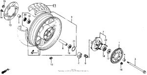 CB1000F Переднее колесо