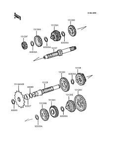KX125 Трансмиссия