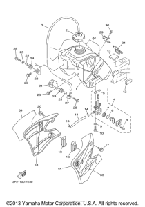 TTR90EV Топливный бак