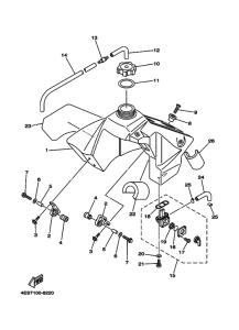 YZ80 YZ80N Tank fuel