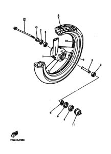 FZR400 FZR400U Transom + tube