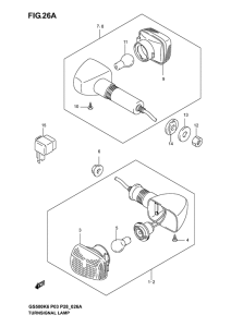 GS500 Поворотники