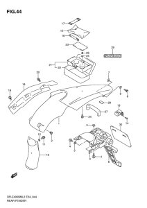 DR-Z400 Заднее крыло