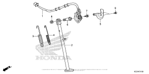 CRF250L (ABS) Подножка