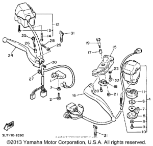 YX600W Рулевые переключатели