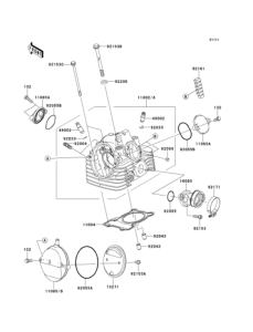 KLX125 Головка цилиндров