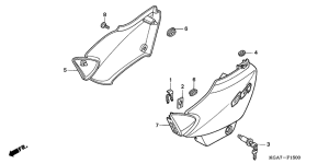 CG125ES Боковая крышка