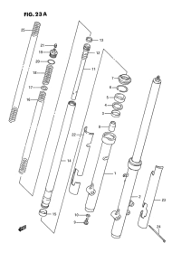 RM80 Вилка передней оси