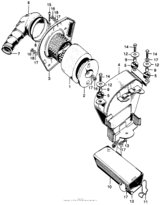 SL125 Air cleaner + tool box