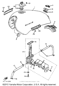 XV920J Топливный бак