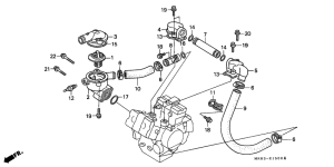 VFR400R Труба водная