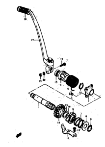 GS400 Ножной стартер