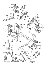 VMX12 Support & repose pied