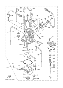 YZ250 Карбюратор