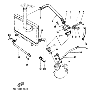 TDR125 Hose for radiator