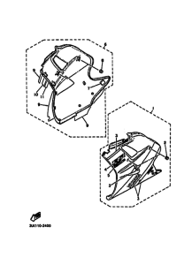 FZR1000 FZR1000E Cowling comp
