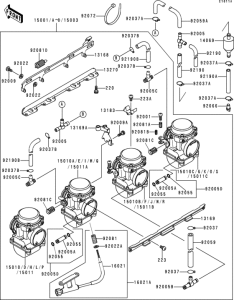 ZR1100 Carburetor(1 / 3)(zrt10a-026677-)