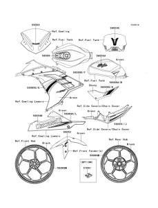 EX300 Decals(green)(befa)