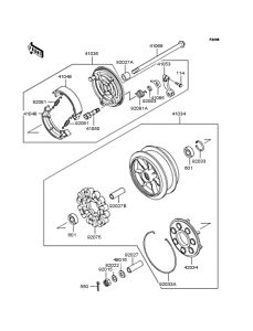 ZL400 Задняя ступица колеса