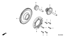CB1300 Муфта стартера