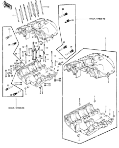 KH500 Картер двигателя