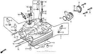 XR350R Cylinder head 85