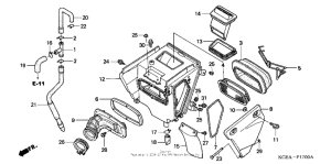 XR250R Air cleaner (a)