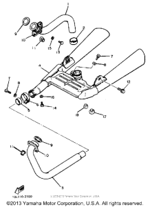 XV920J Выхлопная система