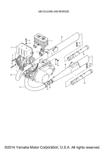 YM1 Air cleaner muffler