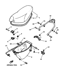 YW100T Seat. carrier