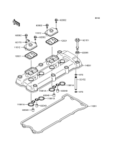 ZX1200 Крышка головки цилиндров
