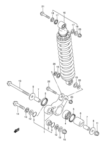 DR200 Втулки заднего рычага
