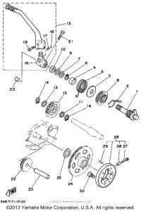 TW200GC Стартер