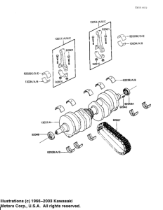 KZ650 Вал коленчатый