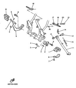TT600E Stand. footrest