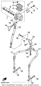 FZR600RD Главный тормозной цилиндр