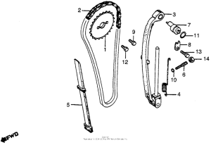 XR80 Cam chain + tensioner