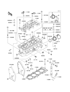 ZX600 Cylinder head(1 / 2)