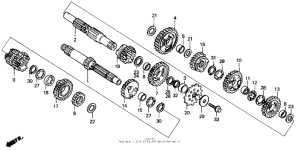 CR125R Трансмиссия