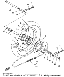 YZ85P Переднее колесо