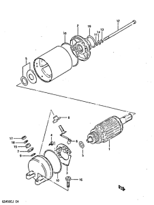 GS450 Стартерный мотор