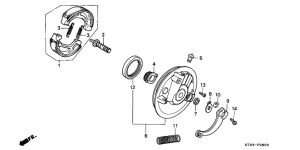 XR200R Передний тормоз