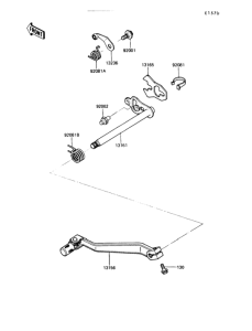 KL250 Механизм переключения передач