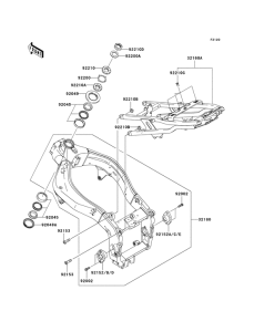 ZX600 Frame comp