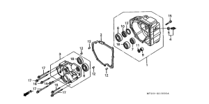 ST1100 Задний кожух картера
