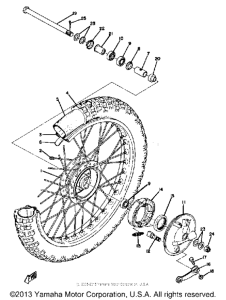 YZ80A Переднее колесо